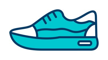 Ayakkabı sporu tasarımı vektör çizimi 