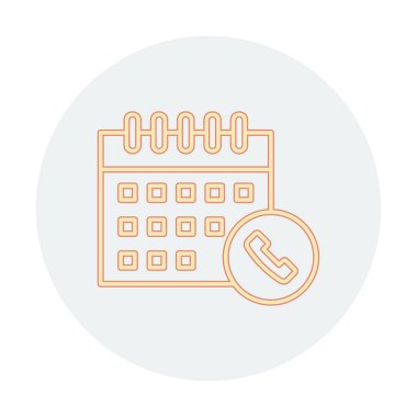 Takvim simgesi, vektör illüstrasyonu basit tasarım