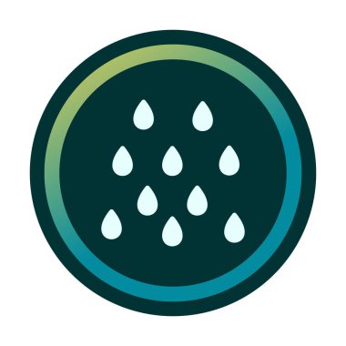 yağmur simgesi, vektör illüstrasyonu  