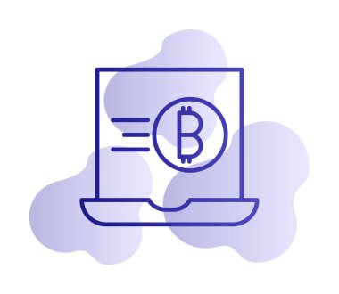 dizüstü bilgisayar simgesi, vektör illüstrasyonu basit tasarım