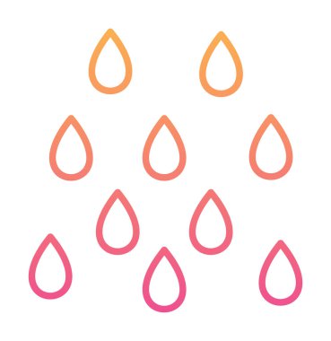 yağmur simgesi, vektör illüstrasyonu  