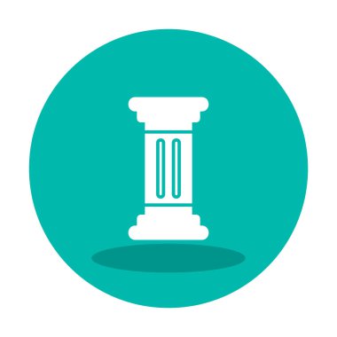 Sütun düz simgesinin vektör illüstrasyonu