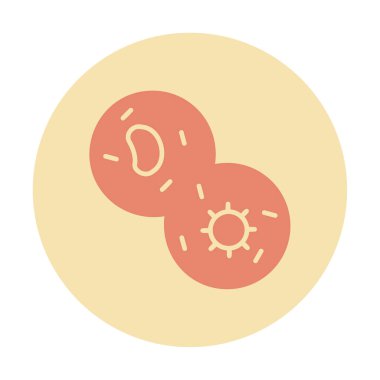 Mitoz web simgesi, vektör illüstrasyonu