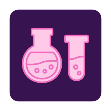 Matara ikonu. Laboratuvar ekipmanları. vektör illüstrasyonu.                     