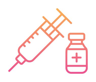 Basit insülin simgesi, vektör illüstrasyonu