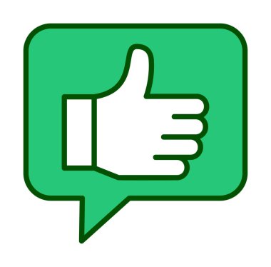 başparmak yukarı Web simgesi, vektör çizim                   