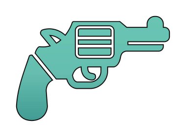 Bir silah simgesinin vektör illüstrasyonu