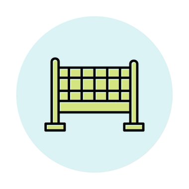 voleybol net simge vektör çizim