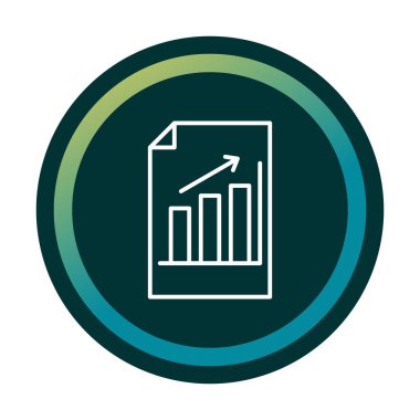 büyüyen grafik, bar grafiği vektör çizimi