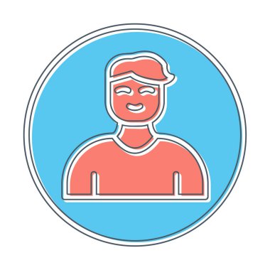 Profil simgesi vektör illüstrasyonu