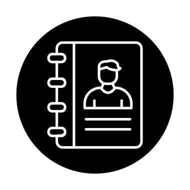 kitap simgesini başvurun, illüstrasyon vektör 