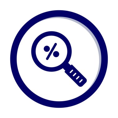 İndirimli Arama ikonu vektör illüstrasyonu