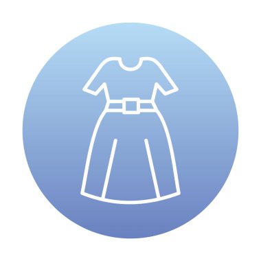 elbise web simgesi, vektör illüstrasyonu