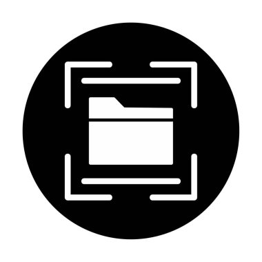 Dizin Tarayıcı simgesi vektör çizimi