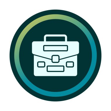 Portföy düz vektör simgesi