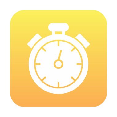 düz grafik kronometre vektör çizimi