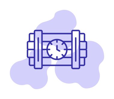 Zaman bombası ikonu vektör illüstrasyonu.