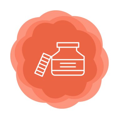 vector illustration of Ink jar icon 