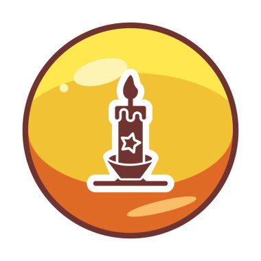 Mum web simgesi, vektör çizim