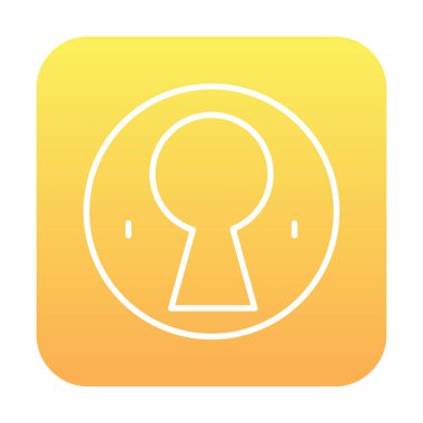 Anahtar deliği vektör çizimi, simge ögesi biçimi              