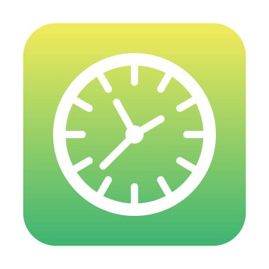 Saat simgesi, vektör illüstrasyonu, zaman simgesi 