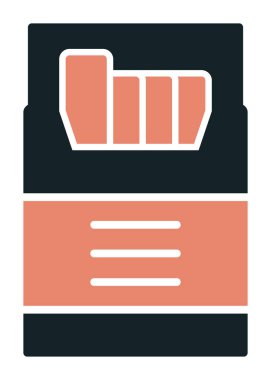 Sigara Kutusu Web simgesi, vektör illüstrasyonu 