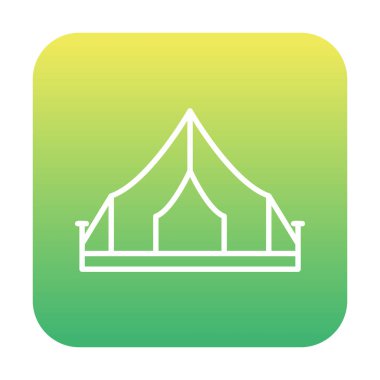 kamp çadırı ikonu vektör illüstrasyonu