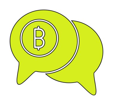 Dolar sembolü vektör çizimi tasarımı ile sohbet et 