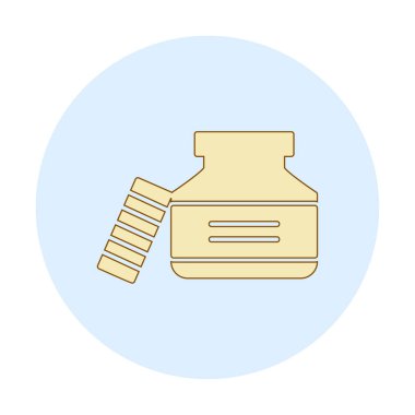 Mürekkep kavanozu simgesinin vektör çizimi 