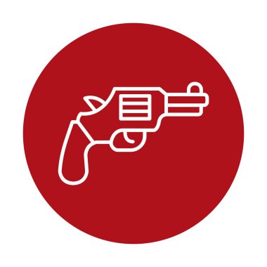 Basit düz silah illüstrasyonu