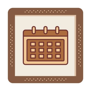 Takvim web simge vektör çizim