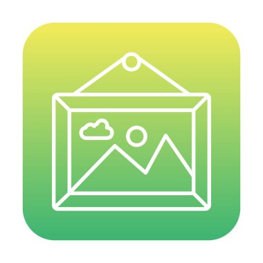 Doğa web simgesi, vektör illüstrasyonu 