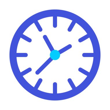 Saat simgesi, vektör illüstrasyonu, zaman simgesi 