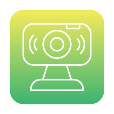 Web kamerası. Web simgesi basit illüstrasyon                   