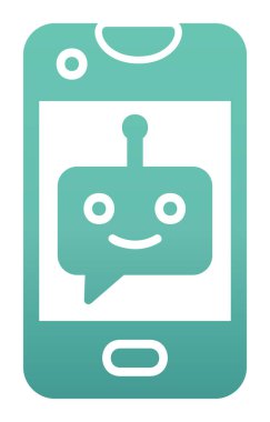 Sohbet simgesi vektör illüstrasyonu