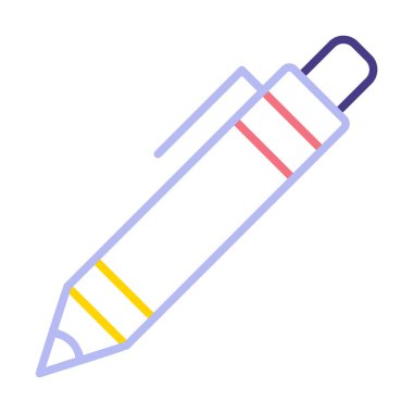 Kalem simgesi, vektör illüstrasyonu. düz tasarım biçimi 