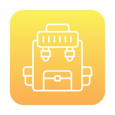 Askeri Sırt Çantası vektör çizimi