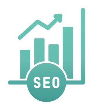 Analitik seo çizgi simgesi. vektör illüstrasyonu.