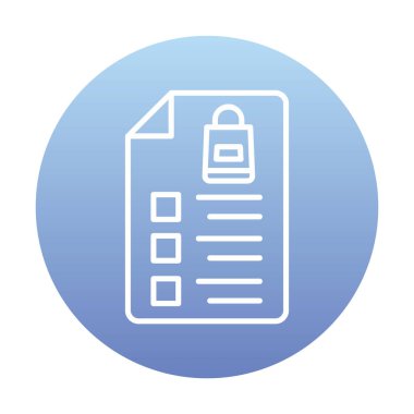 Alışveriş listesi simgesini, illüstrasyon vektör 