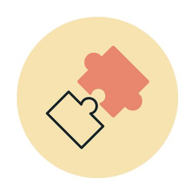 Bulmaca simgesi izole edildi. iş vektörü illüstrasyon tasarım şablonu