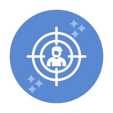 hedef simge, vektör illüstrasyonu basit tasarım