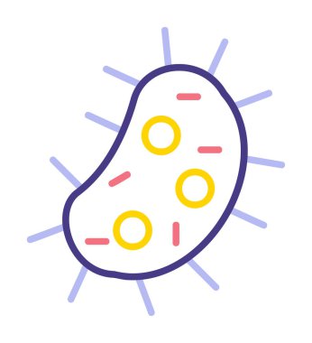 amoeba simge vektör illüstrasyon tasarımı