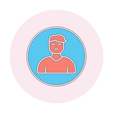 Profil simgesi vektör illüstrasyonu