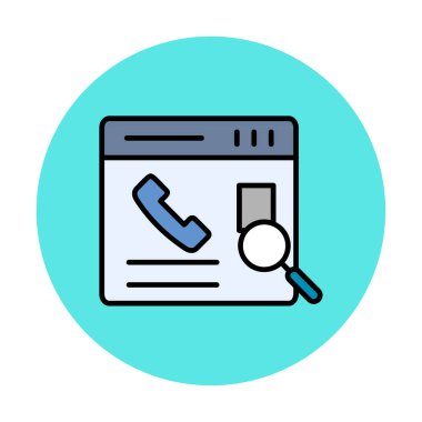 Kişinin vektör çizimi Modern simgeyi ara                            