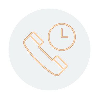 Basit Arama Bekleme simgesi, vektör illüstrasyonu