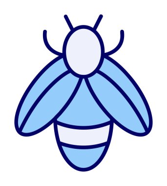 Şirin Arı simgesi, vektör çizim        