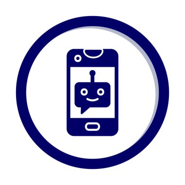 Sohbet simgesi vektör illüstrasyonu