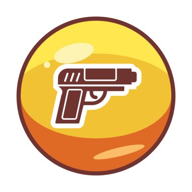 silah simgesi vektör illüstrasyonu