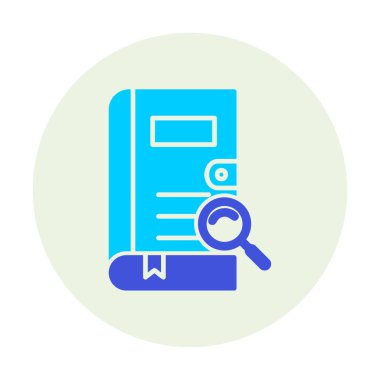 Büyüteç vektör çizimi olan bir kitap. Arama Kitabı kavramı                  