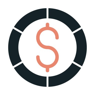 Dolar para simgesi, vektör illüstrasyonu